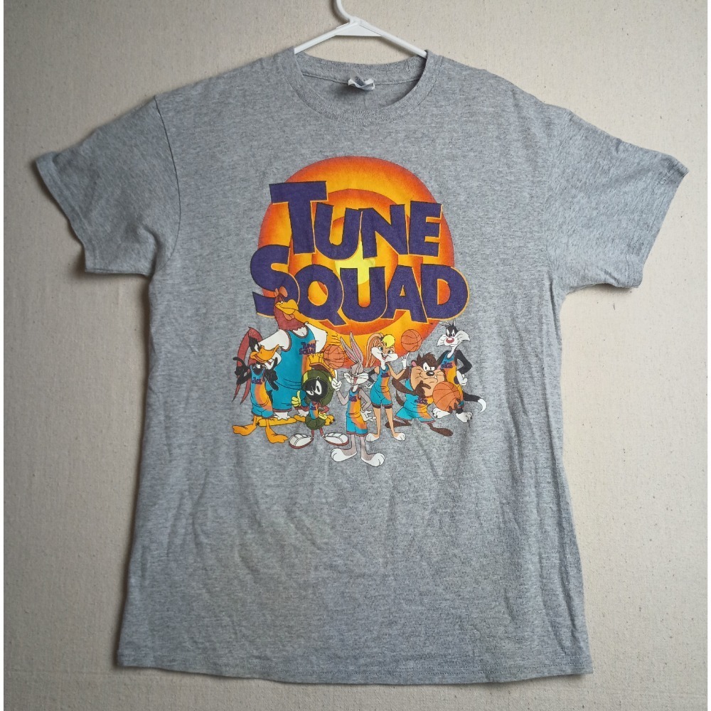 Tune Squad T-Shirt Looney Tunes Graphic Tee Medium Short Sleeve Gray Cartoon G